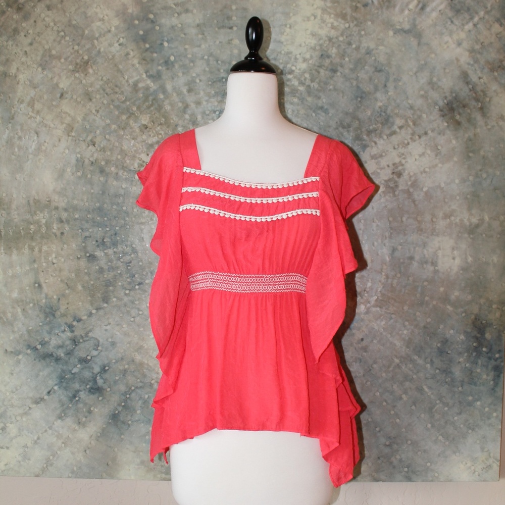Ya Ruffled Side Boho Shirt - Picture 2 of 8